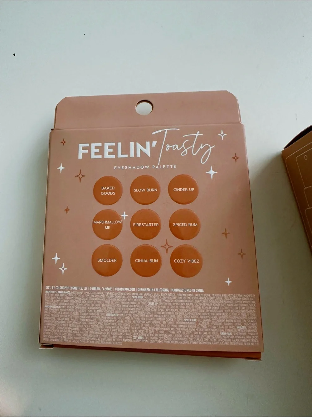ColourPop Feelin' Toasty Eyeshadow Palette & Lip Set in Peachy Nude